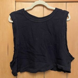 Free People FP Movement Textured Crop Muscle Tank NWOT
